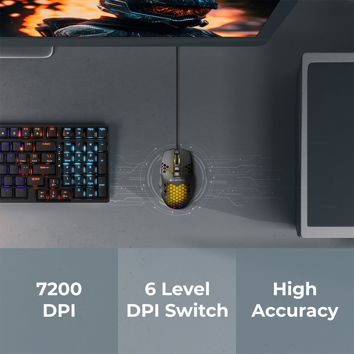 ZEBRONICS Crosshair Gaming Mouse - image 3