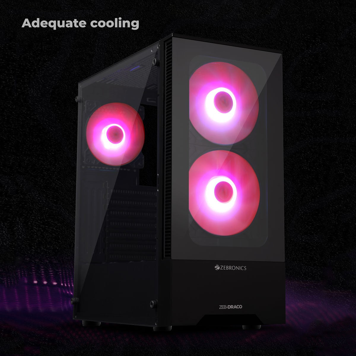 ZEBRONICS Draco Gaming Cabinet – image 4 – TechCure India