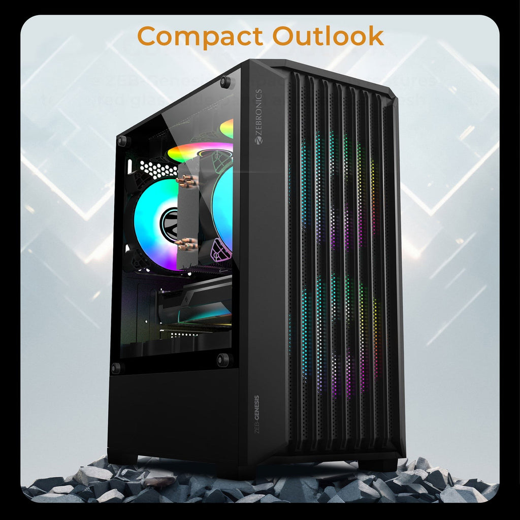ZEBRONICS Genesis Gaming Cabinet (Black) - image 5