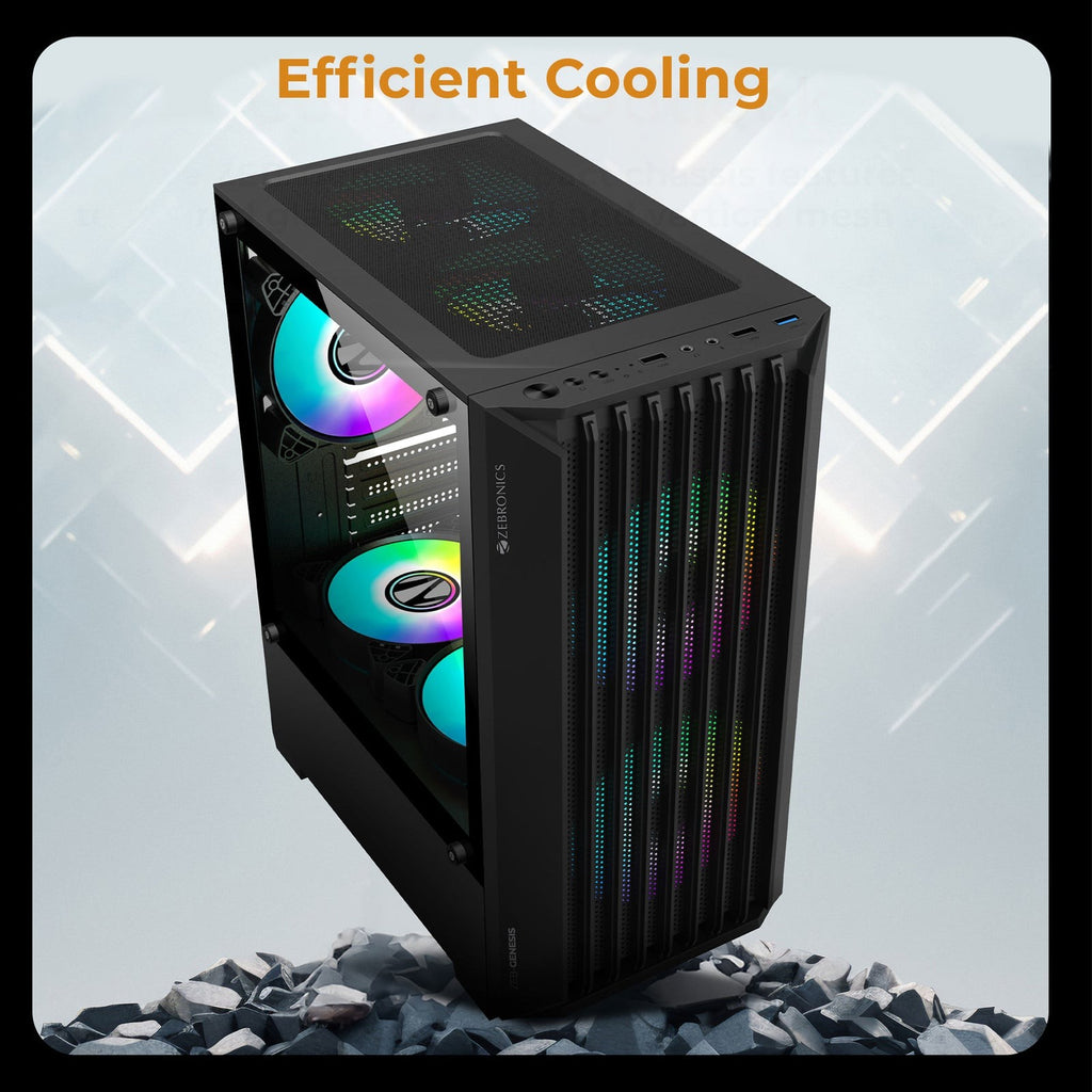ZEBRONICS Genesis Gaming Cabinet (Black) - image 6