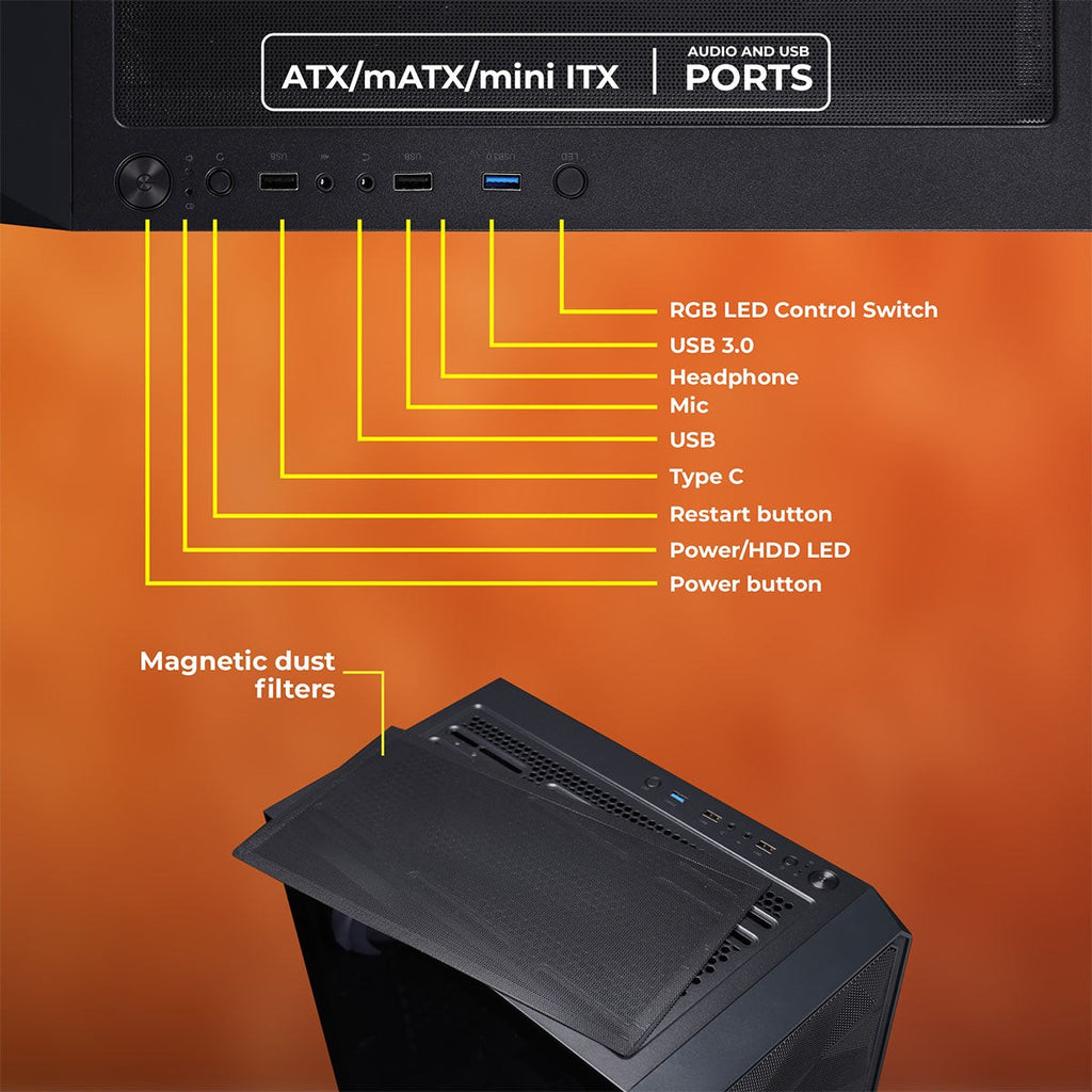 ZEBRONICS Hornet Gaming Cabinet (Black) - image 6
