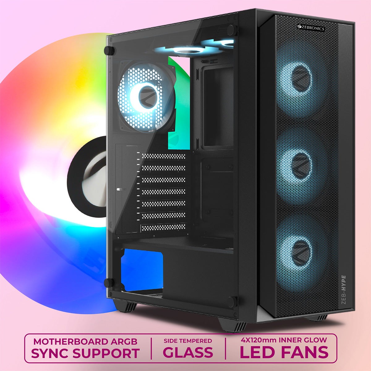 ZEBRONICS Hype Gaming Cabinet (White) - image 2