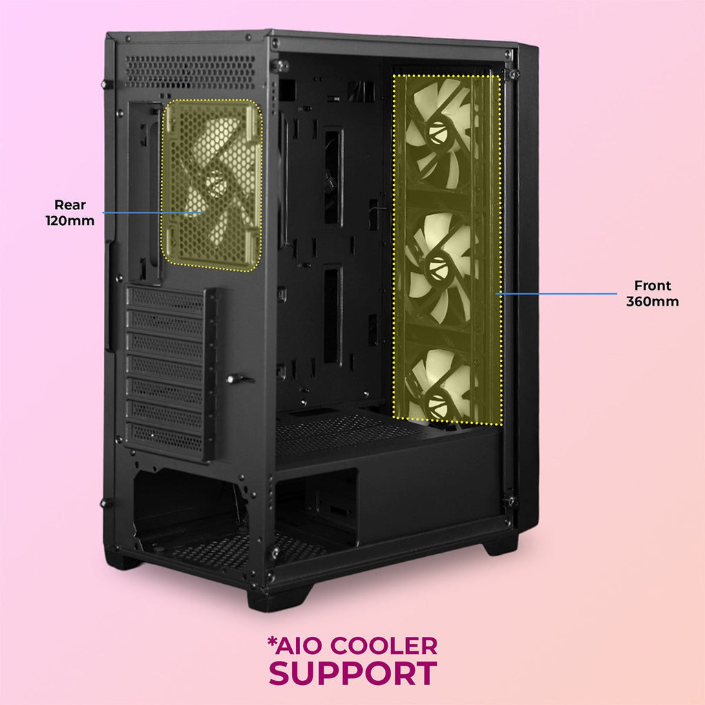 ZEBRONICS Hype Gaming Cabinet (White) - image 3