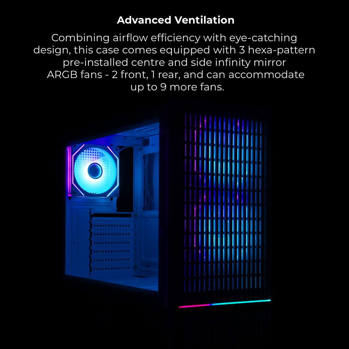 ZEBRONICS Inferno Flip Gaming Cabinet (Black) - image 7