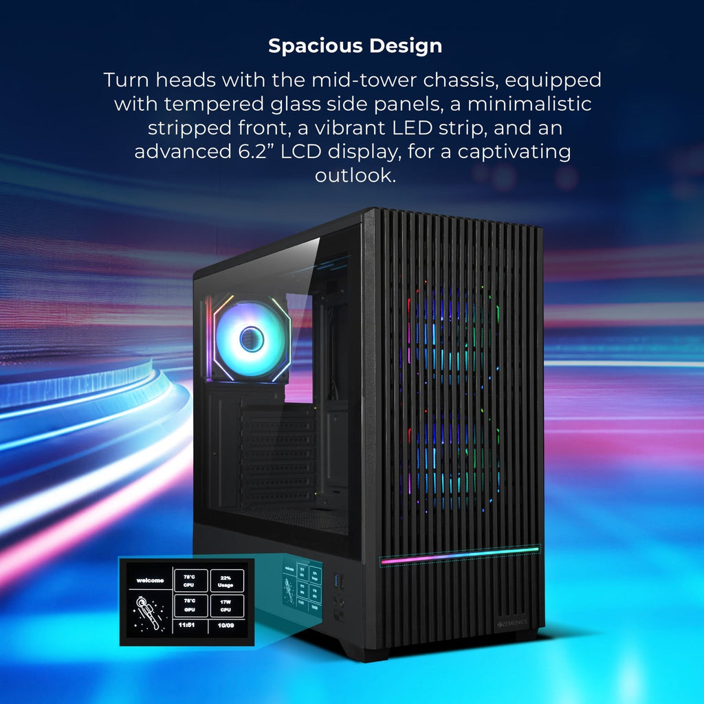 ZEBRONICS Inferno Flip Gaming Cabinet (White) – TechCure India