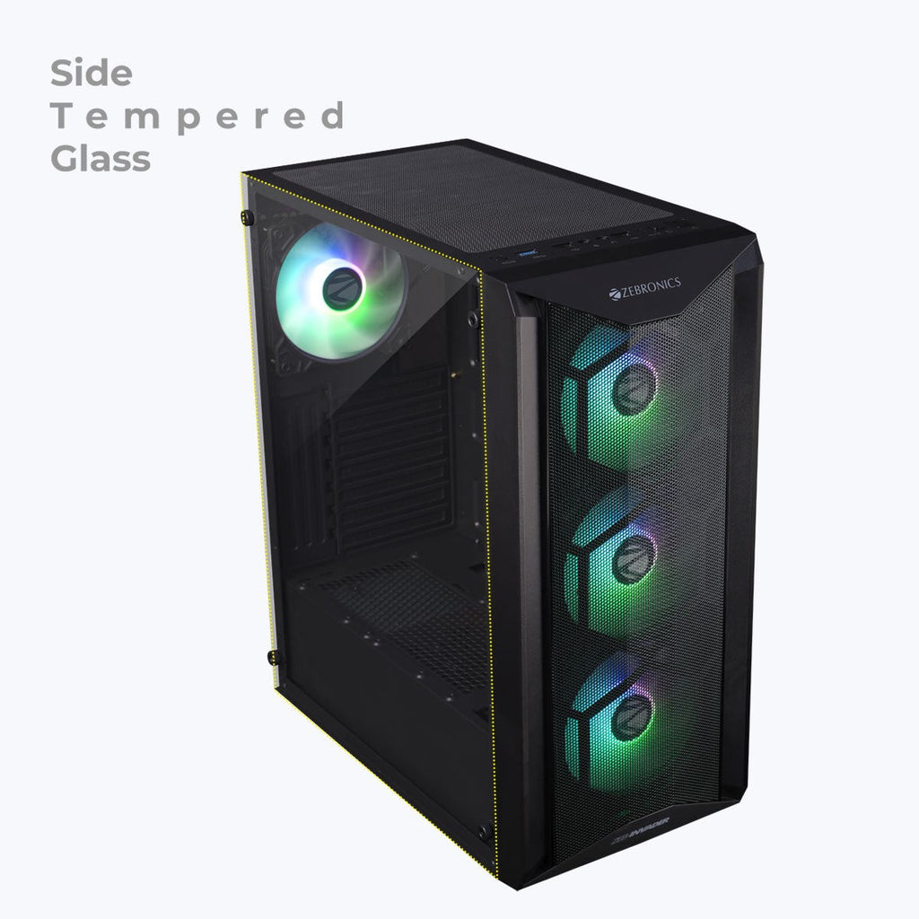 ZEBRONICS Invader Gaming Cabinet (Black) – image 4 – TechCure India