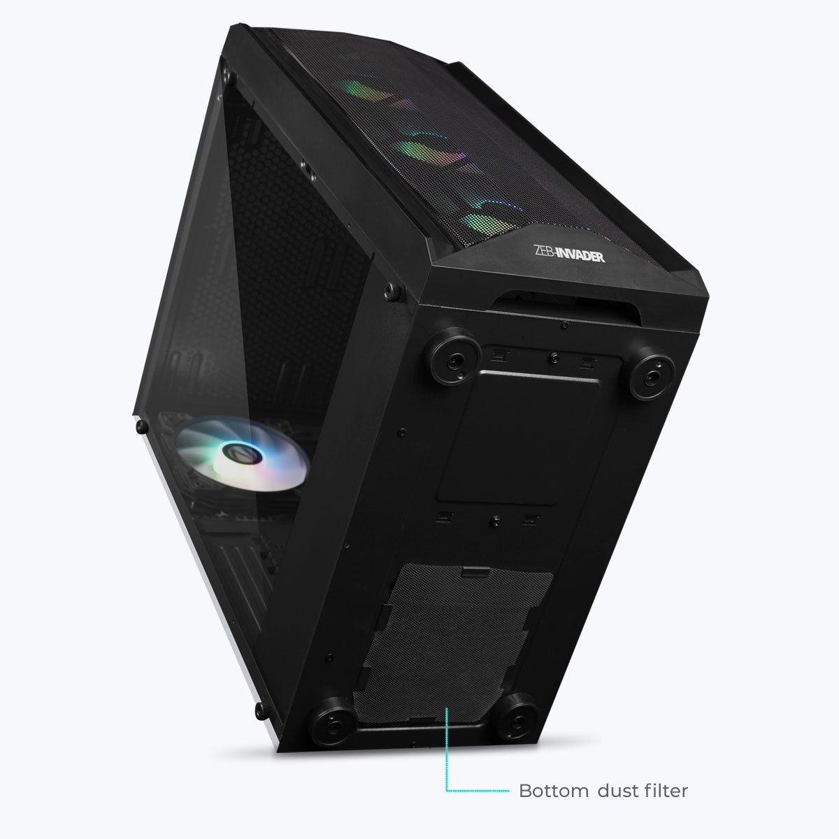 ZEBRONICS Invader Gaming Cabinet (Black) – image 8 – TechCure India