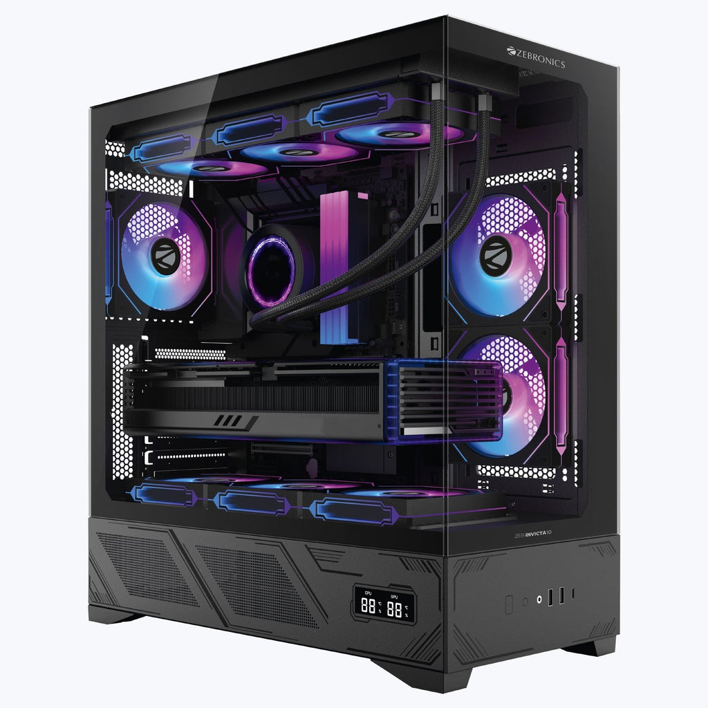 ZEBRONICS Invicta 10 Gaming Cabinet (Black) - image 1