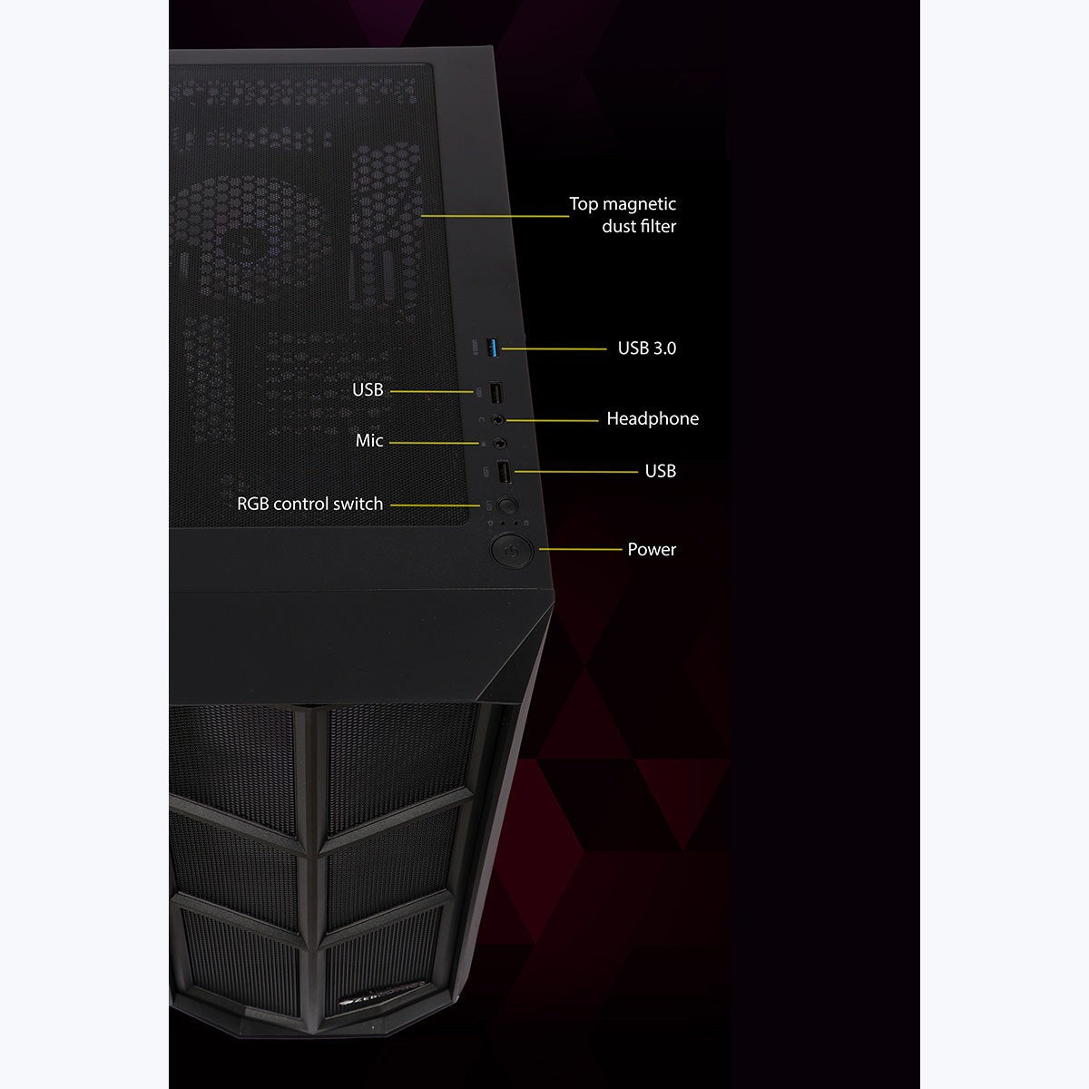ZEBRONICS Ironside Gaming Cabinet (Zeb 872B) – image 6 – TechCure India