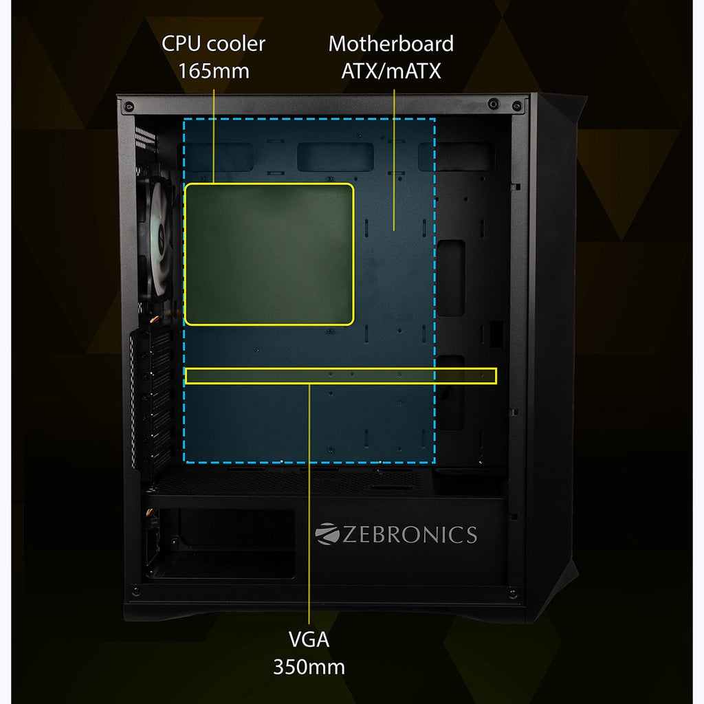 ZEBRONICS Ironside Gaming Cabinet (Zeb 872B) – image 8 – TechCure India