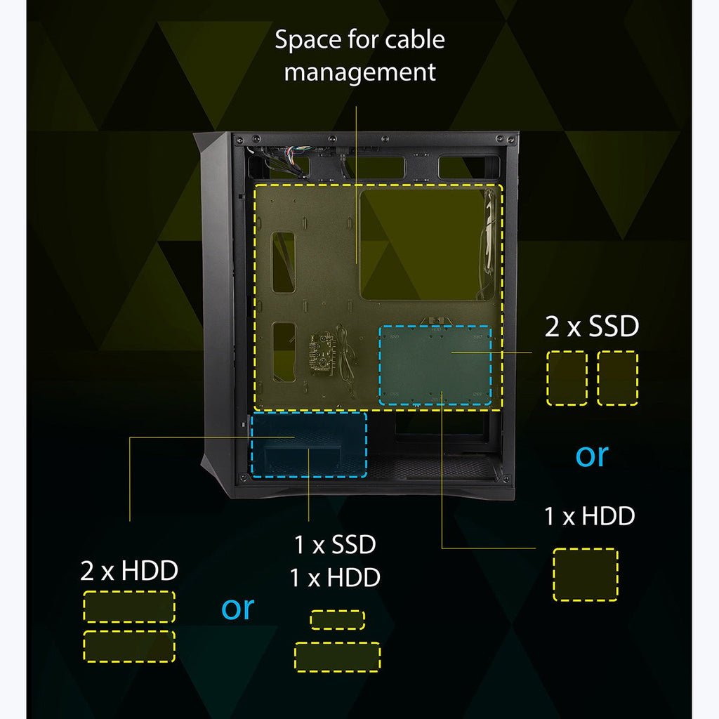 ZEBRONICS Ironside Gaming Cabinet (Zeb 872B) – image 9 – TechCure India