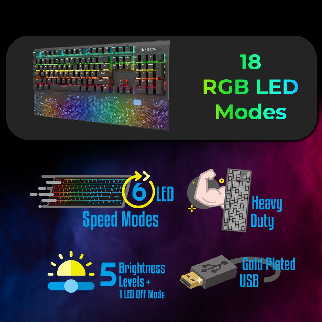 ZEBRONICS Max Chroma Gaming Keyboard - image 7