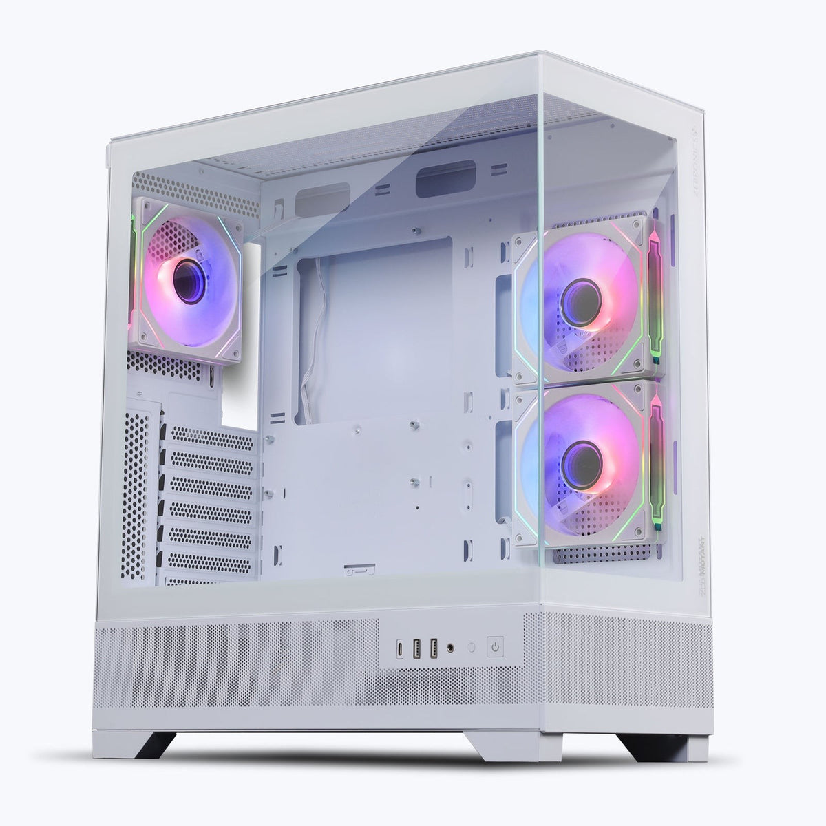ZEBRONICS Mutant ARGB MATX Mid Tower Cabinet (White) - image 1