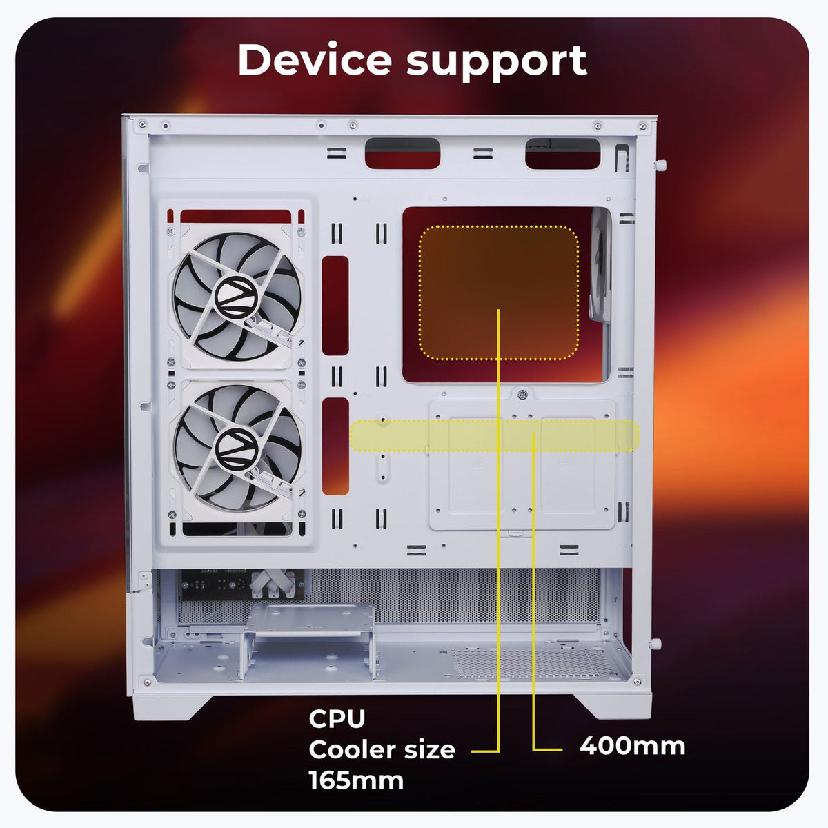 ZEBRONICS Mutant ARGB MATX Mid Tower Cabinet (White) - image 5
