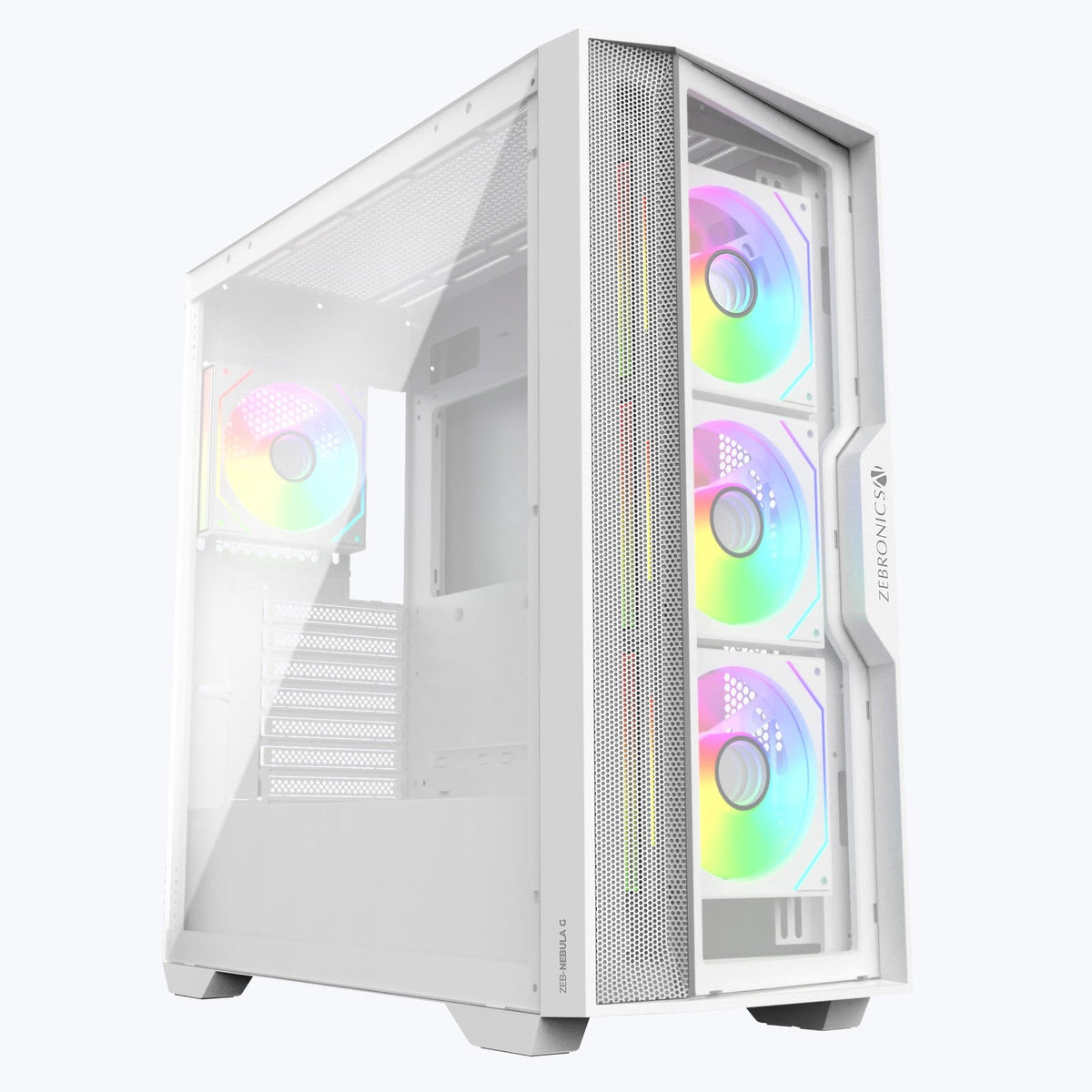 ZEBRONICS Nebula G/A/W Gaming Cabinet (Nebula G White) - image 1