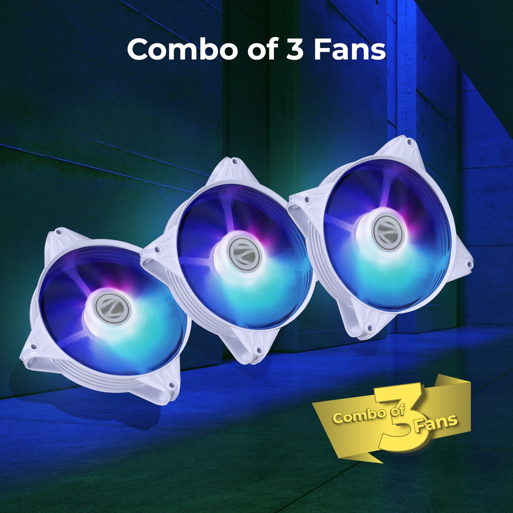 ZEBRONICS PGF600 B/W Gaming CPU Fan (White) – image 3 – TechCure India
