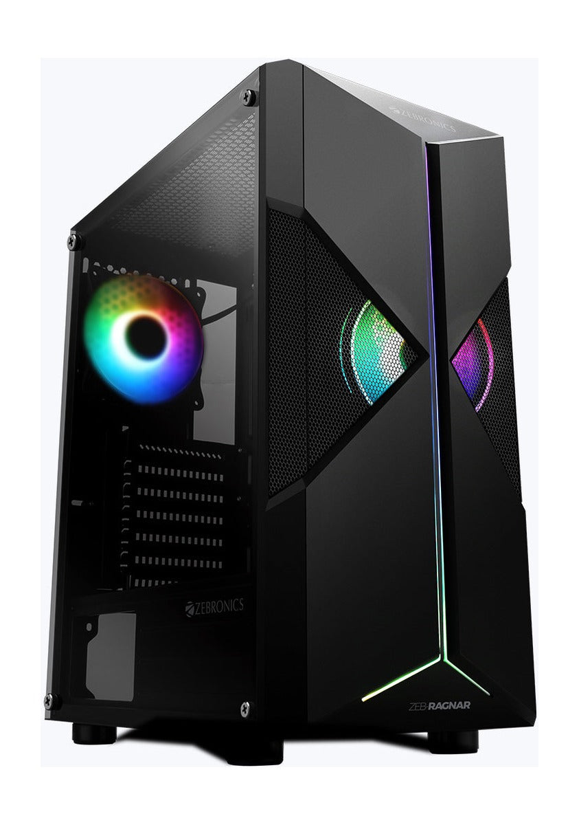 ZEBRONICS Ragnar Gaming Cabinet - front-side view