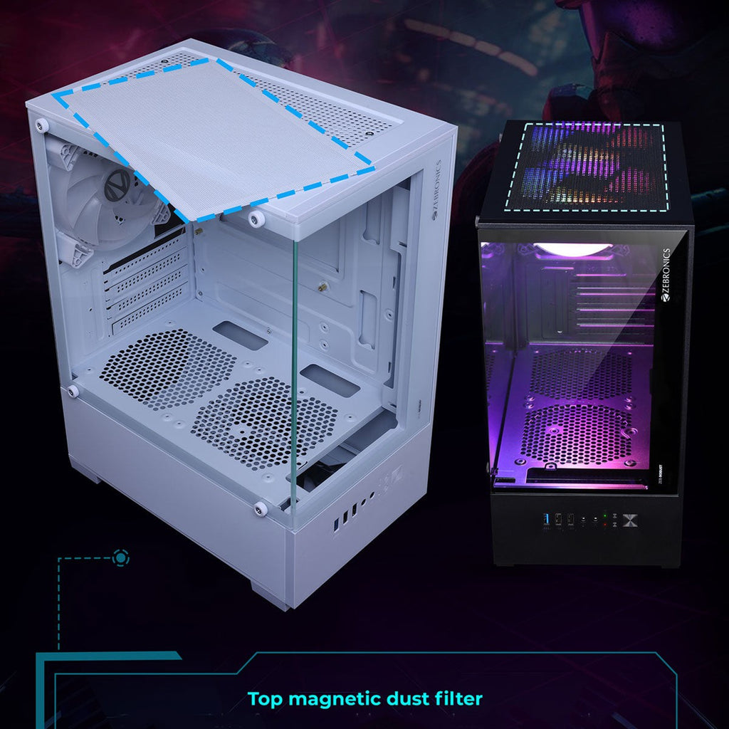 ZEBRONICS Robust Gaming Cabinet (Black) – TechCure India
