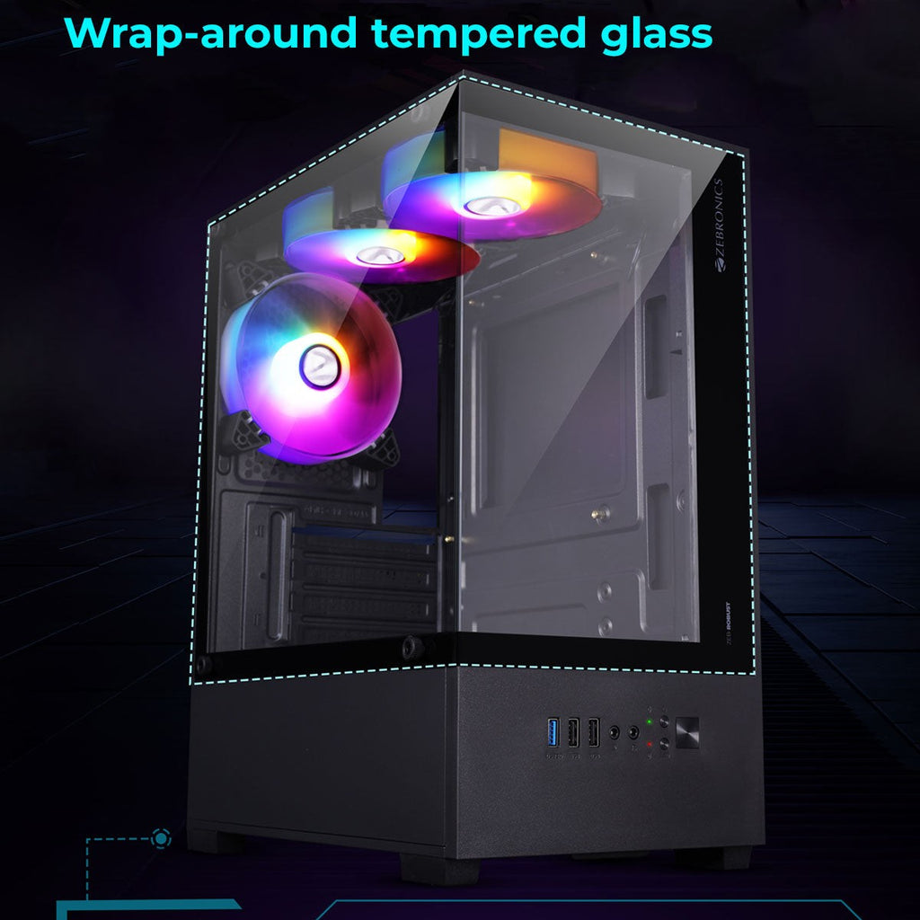 ZEBRONICS Robust Gaming Cabinet (White) - image 3