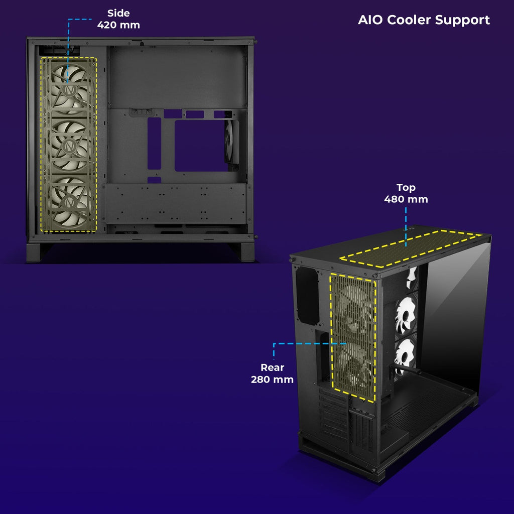 ZEBRONICS Shadowcore Gaming Cabinet (Black) - image 6