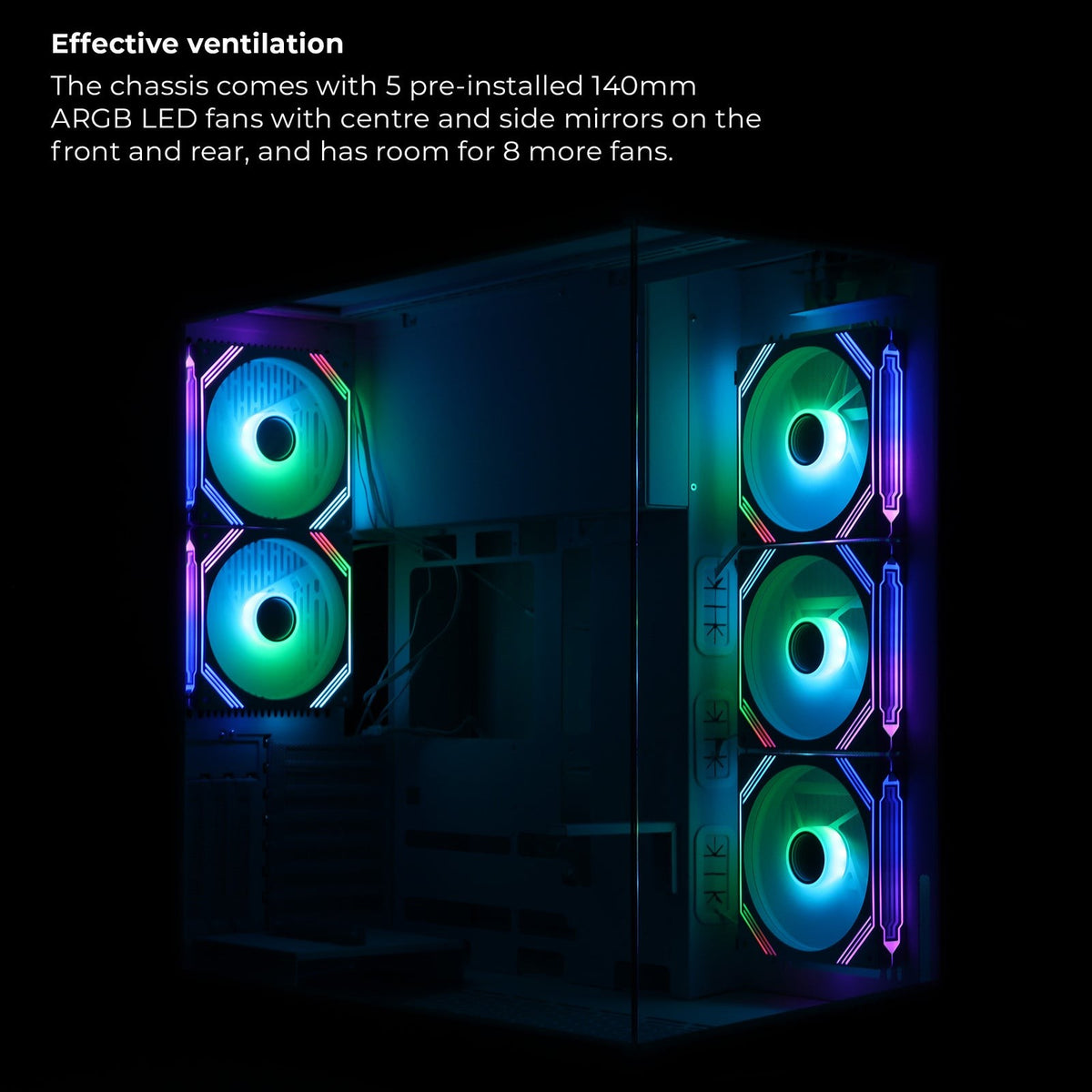 ZEBRONICS Shadowcore Gaming Cabinet (Black) - image 7