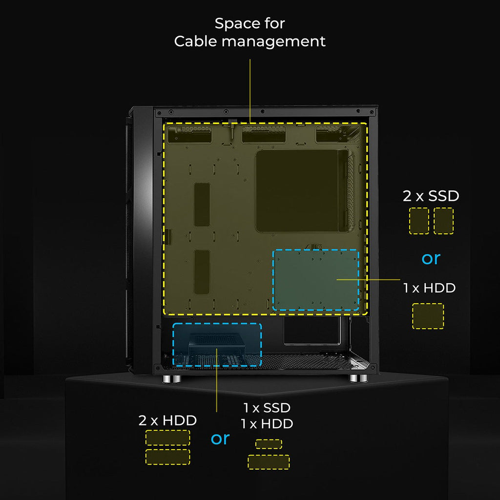ZEBRONICS Templar Gaming Cabinet (Zeb 941B) - image 10