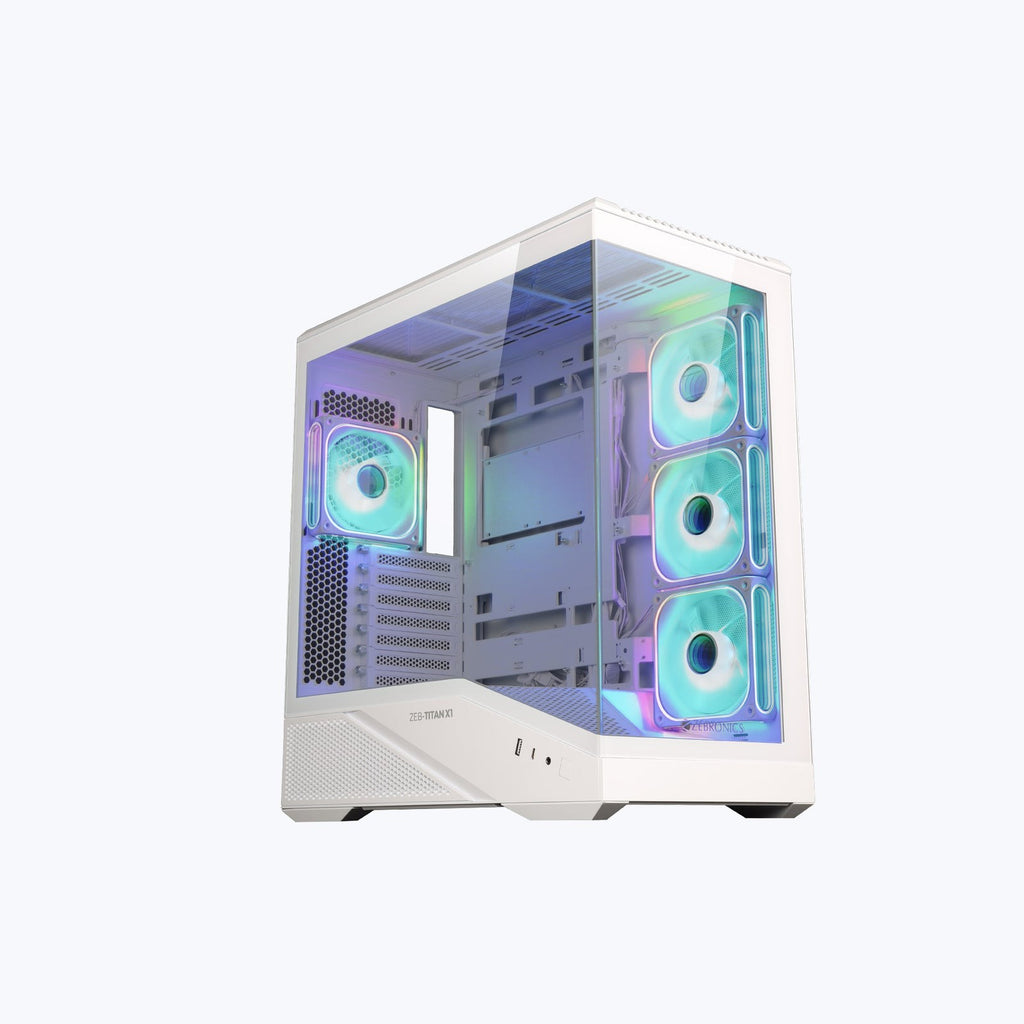 ZEBRONICS Titan X1 Gaming Cabinet (White) - image 1