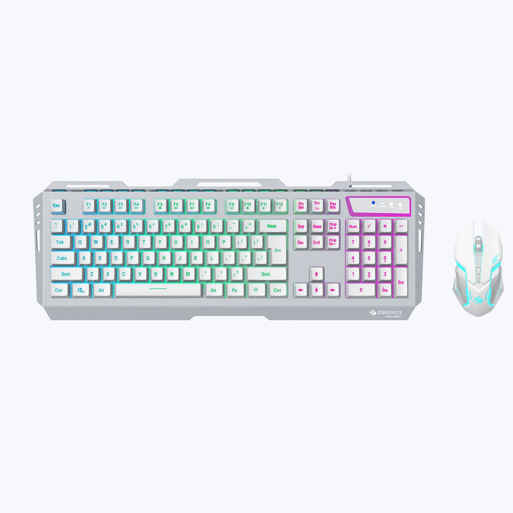 ZEBRONICS Transformer 1 Gaming Keyboard and Mouse Combo (White) - image 3