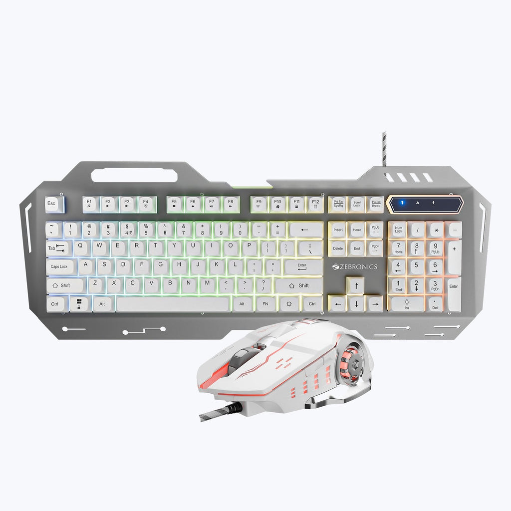 ZEBRONICS Transformer 3 Gaming Keyboard and Mouse Combo (White) - image 1