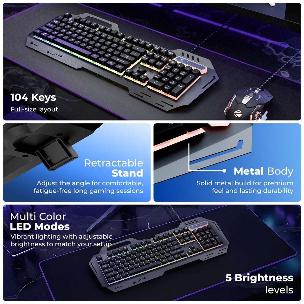 ZEBRONICS Transformer 3 Gaming Keyboard and Mouse Combo (White) - image 6
