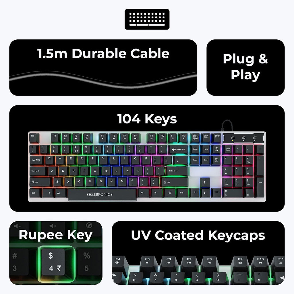 ZEBRONICS Trion Gaming Keyboard and Mouse Combo - image 7