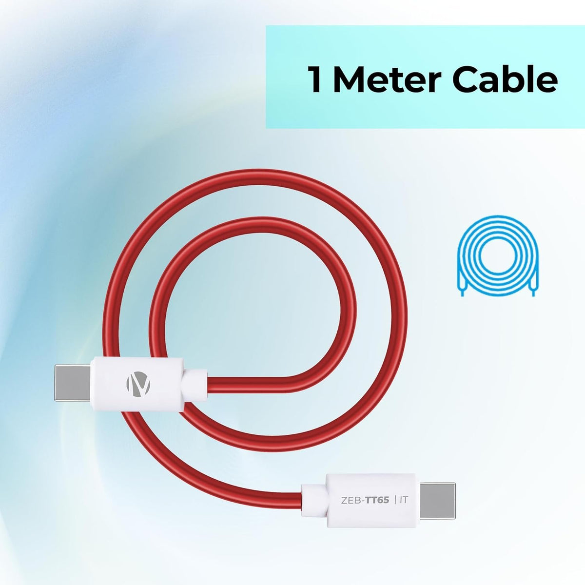 ZEBRONICS TT65 Type C Cable – TechCure India