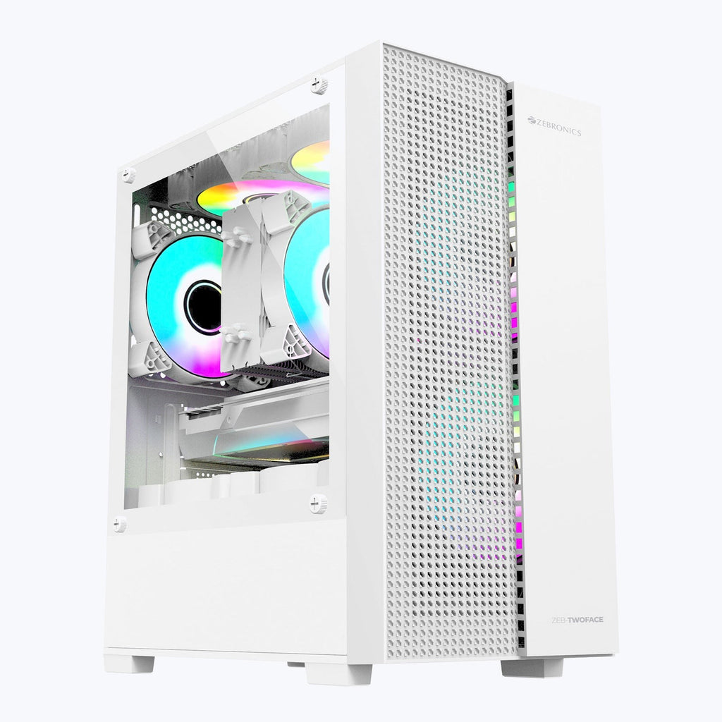 ZEBRONICS Twoface Gaming Cabinet (White) – image 1 – TechCure India