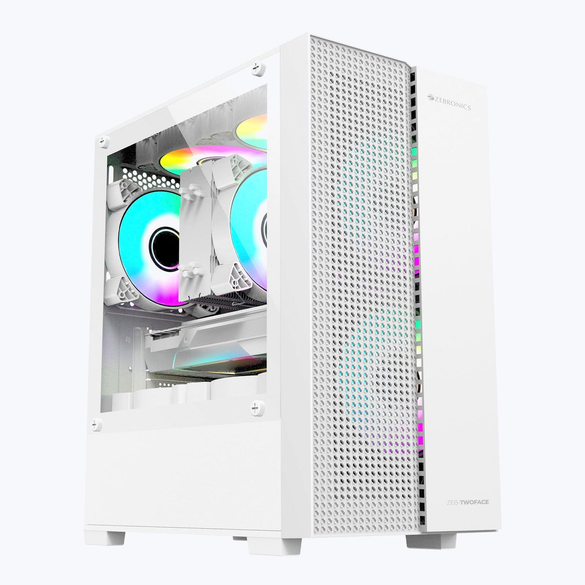 ZEBRONICS Twoface Gaming Cabinet (White) – image 1 – TechCure India
