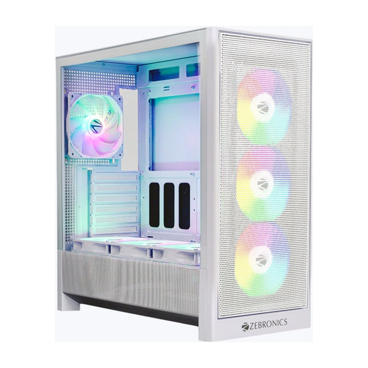 ZEBRONICS Valor 10 Gaming Cabinet - front-side view