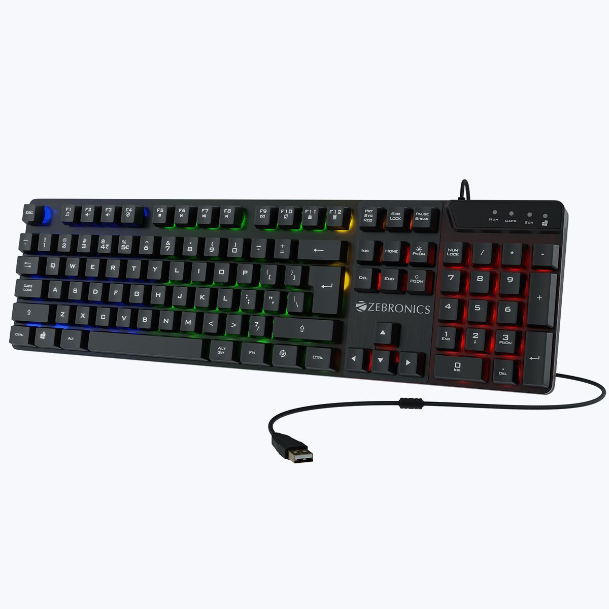 ZEBRONICS War K Gaming Keyboard (Black) | TechCure India