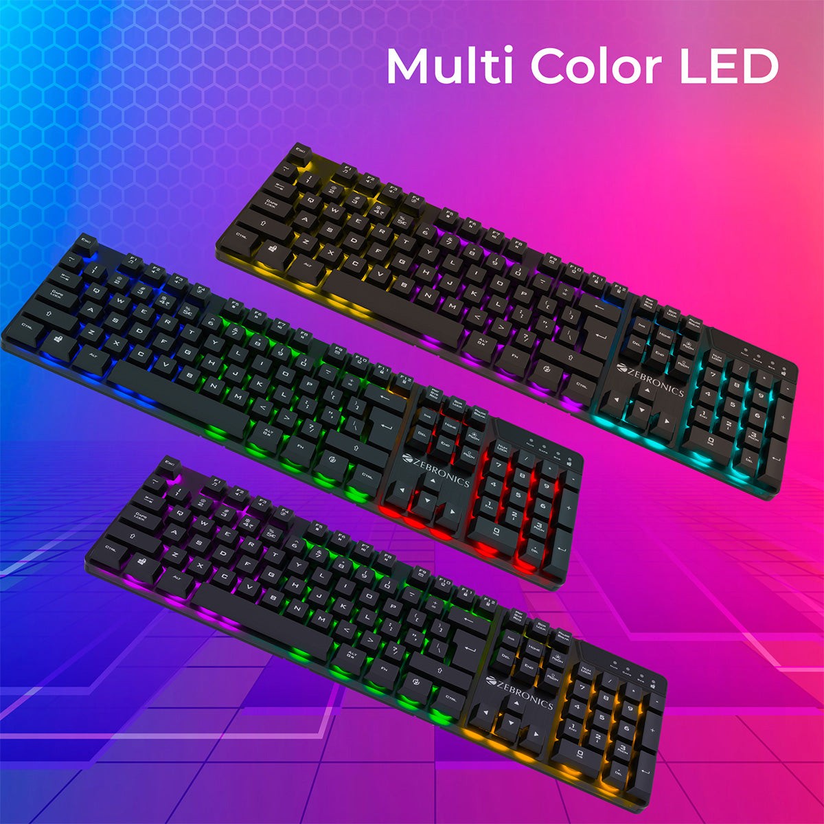 ZEBRONICS War K Gaming Keyboard (Black) - image 5