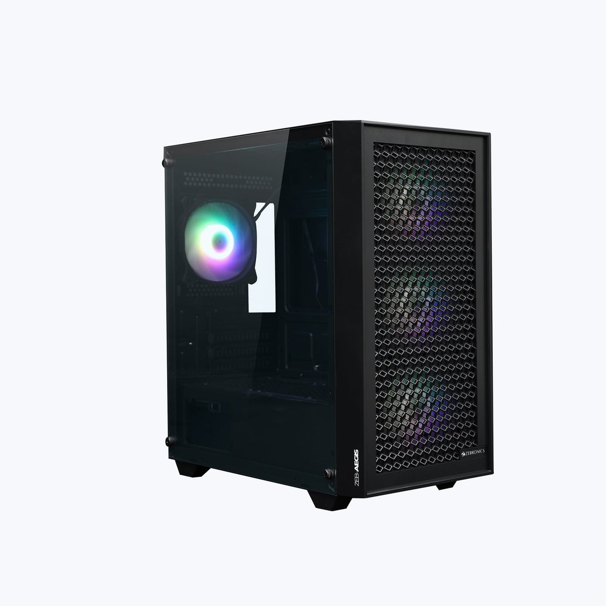 ZEBRONICS Zeb Aegis mATX Cabinet (Black) - image 1