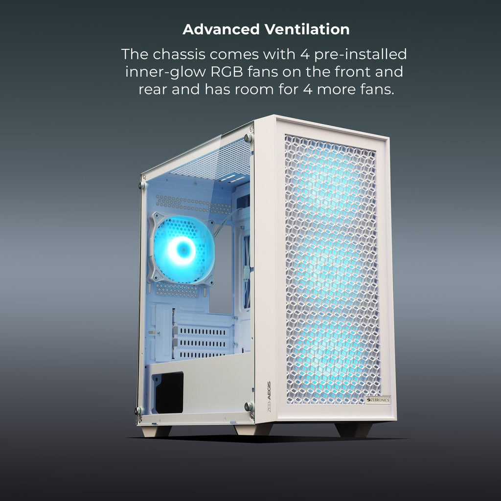ZEBRONICS Zeb Aegis mATX Cabinet (Black) - image 7