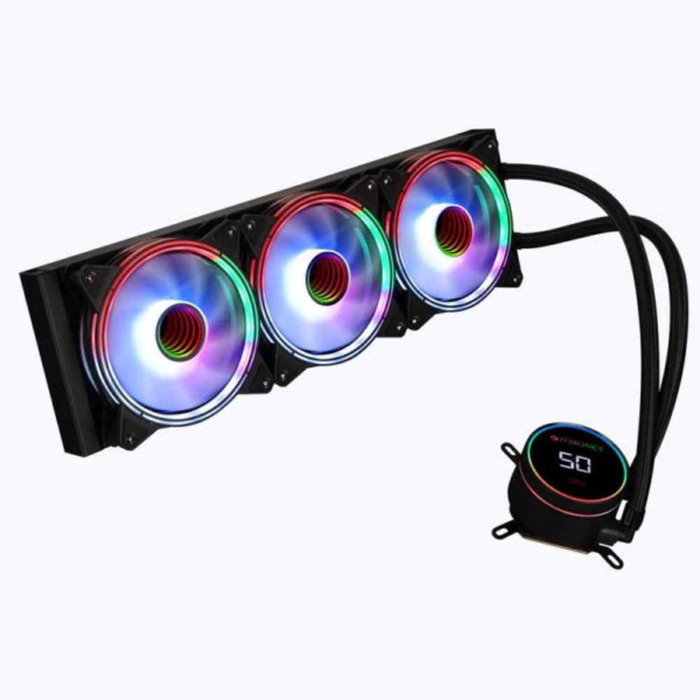 ZEBRONICS ZEB AIO360TB ARGB 360mmCPU Liquid Cooler ( Black ) – TechCure India