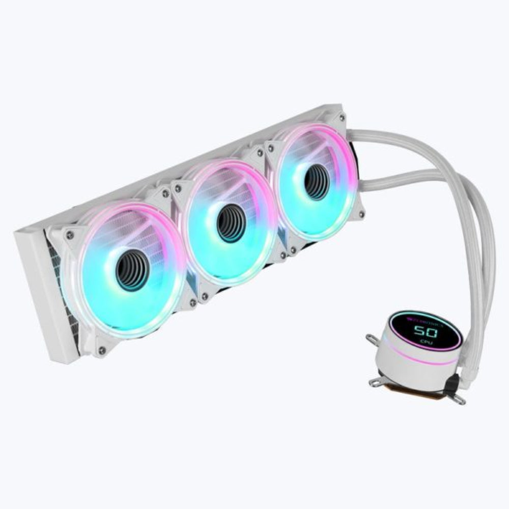 ZEBRONICS ZEB AIO360TW ARGB 360mmCPU Liquid Cooler ( White ) – TechCure India
