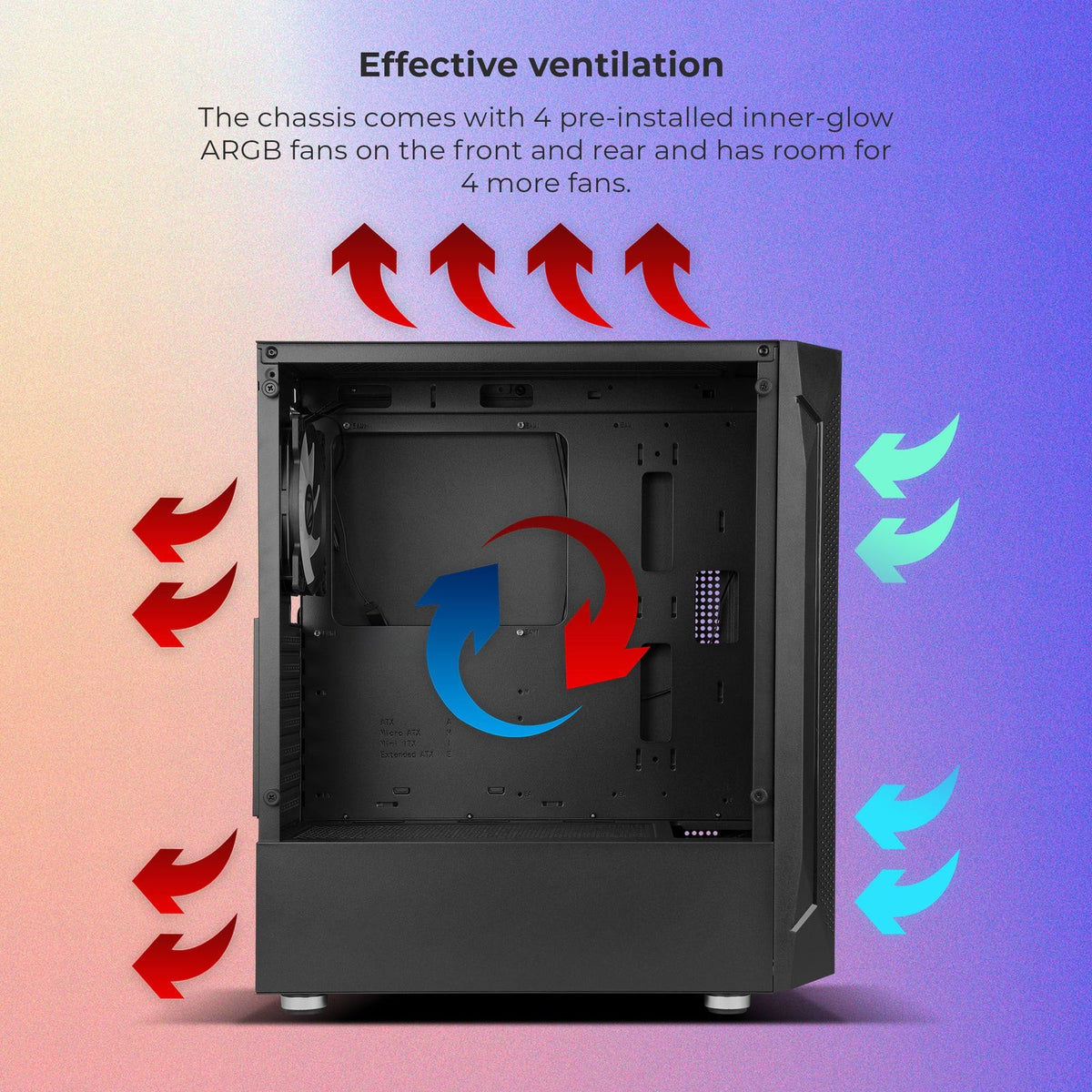 ZEBRONICS Zeb Apex Pro Mid Tower Cabinet (Black) - image 5