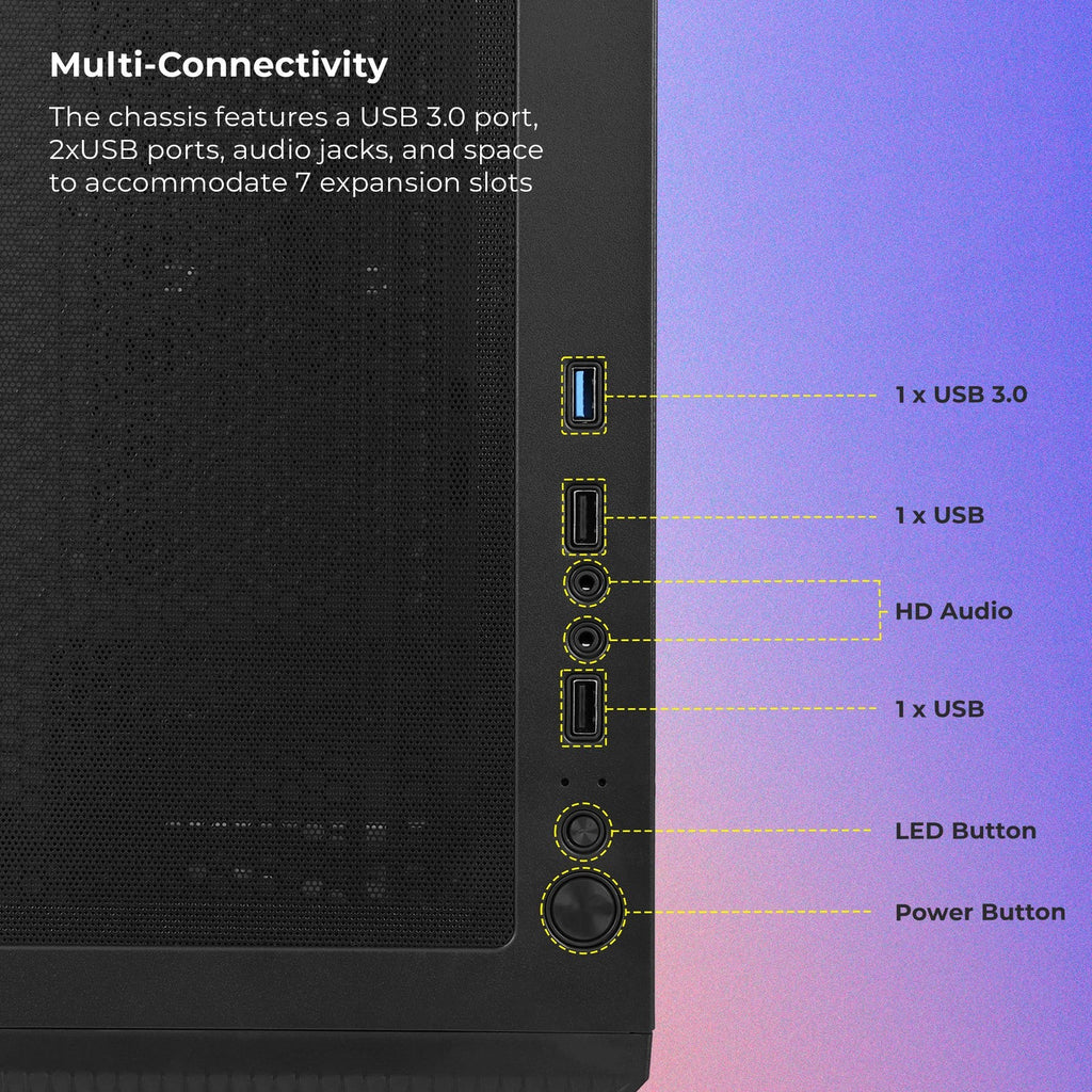 ZEBRONICS Zeb Apex Pro Mid Tower Cabinet (Black) - image 6