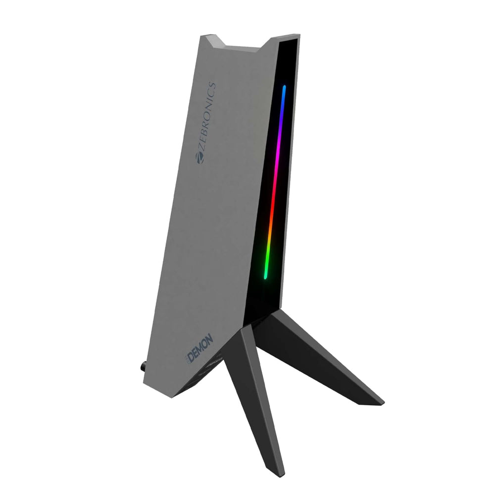 ZEBRONICS Zeb-Demon Tabletop Over Ear Gaming Wired Headphone Stand ( Demon grey ) – TechCure India