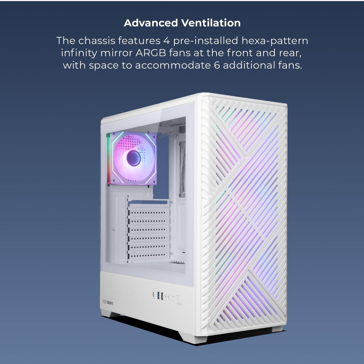 Zebronics Zeb Drift Premium Gaming Cabinet (Black) - image 3