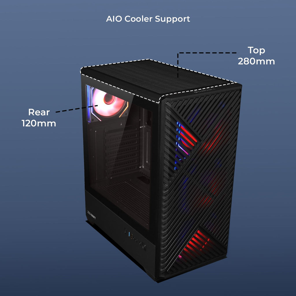 Zebronics Zeb Drift Premium Gaming Cabinet (Black) - image 5