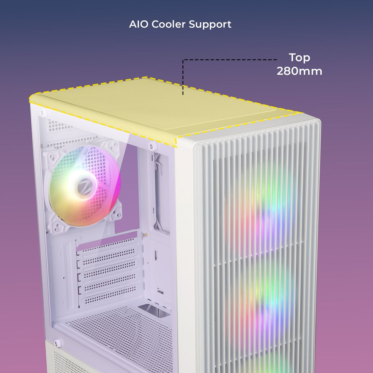 ZEBRONICS Zeb Grid mATX Cabinet (Black) - image 5