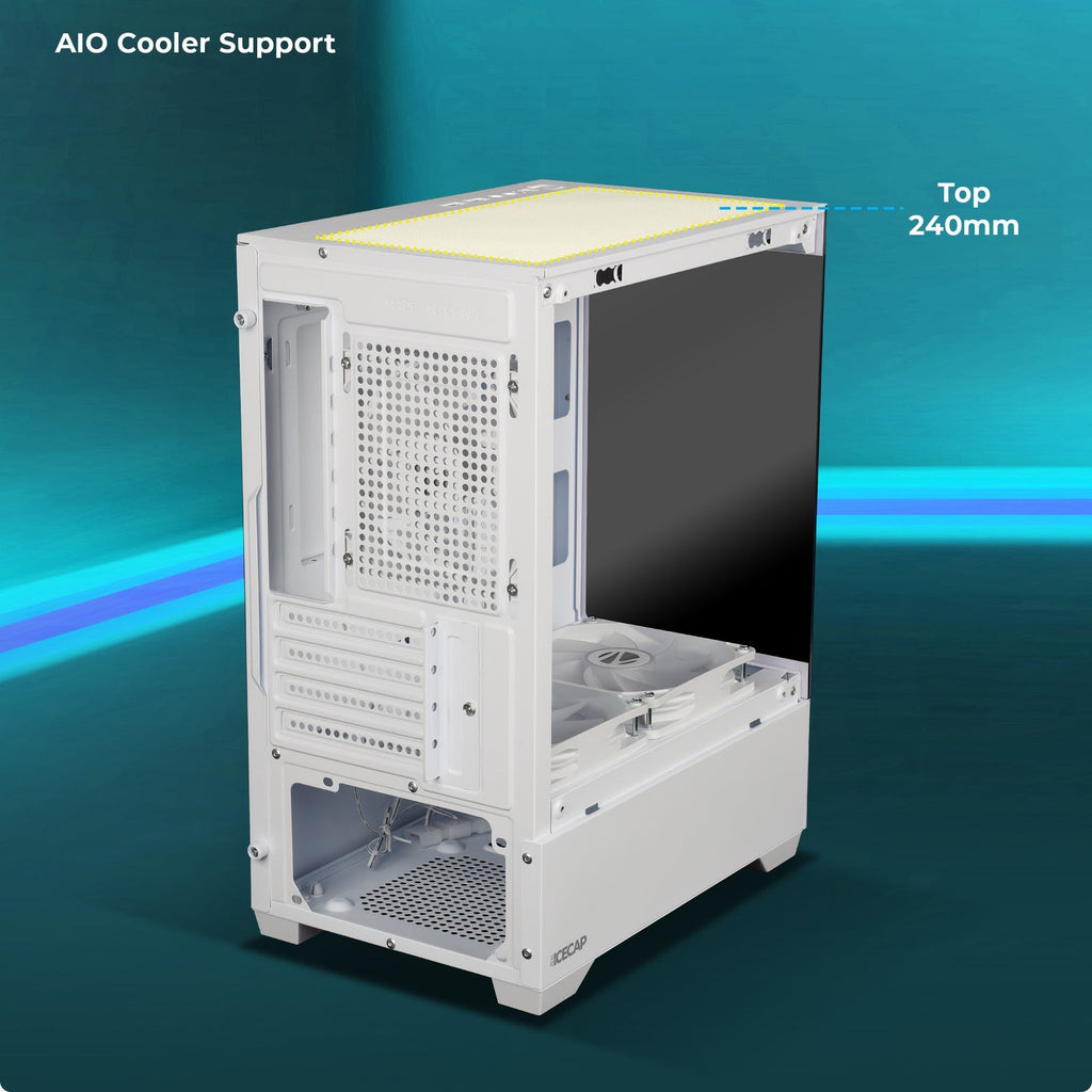 Zebronics ZEB-ICECAP ARGB Mid-Tower Gaming Cabinet Black - image 5