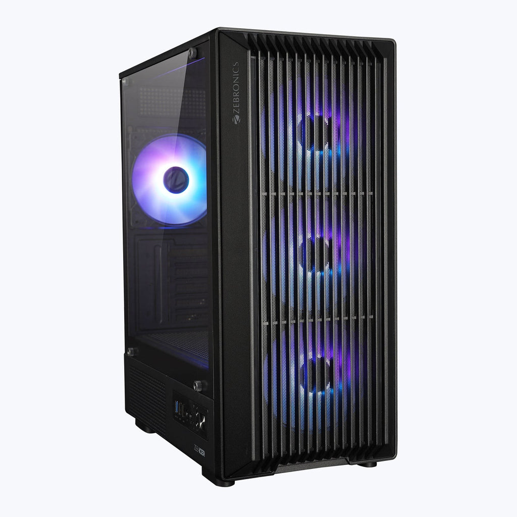 ZEBRONICS Zeb Icer mATX Cabinet (Black) - image 1