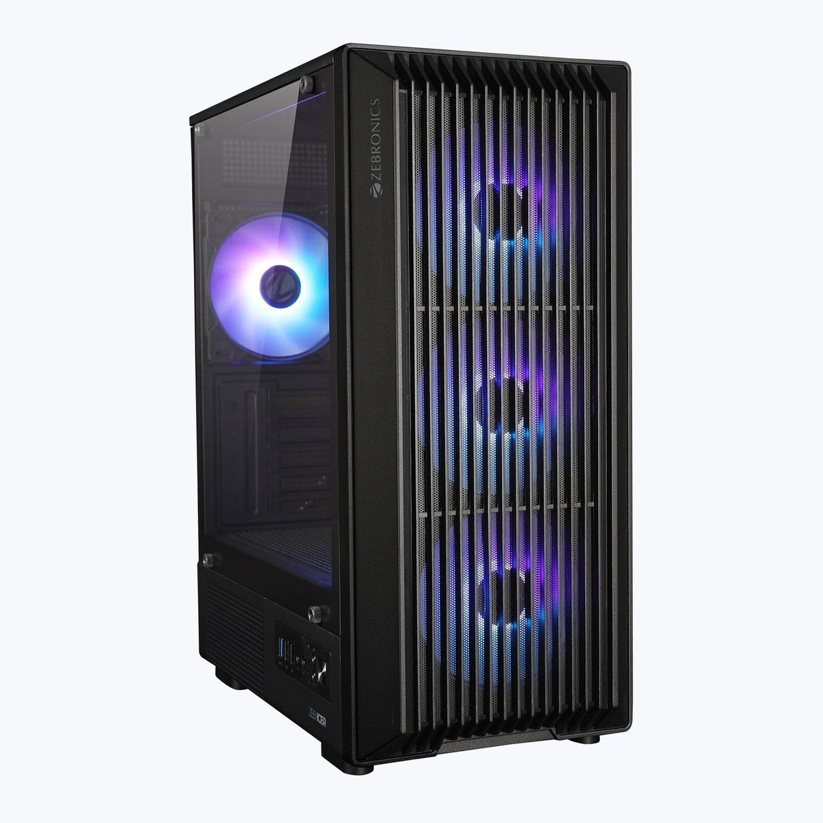 ZEBRONICS Zeb Icer mATX Cabinet (Black) - image 1